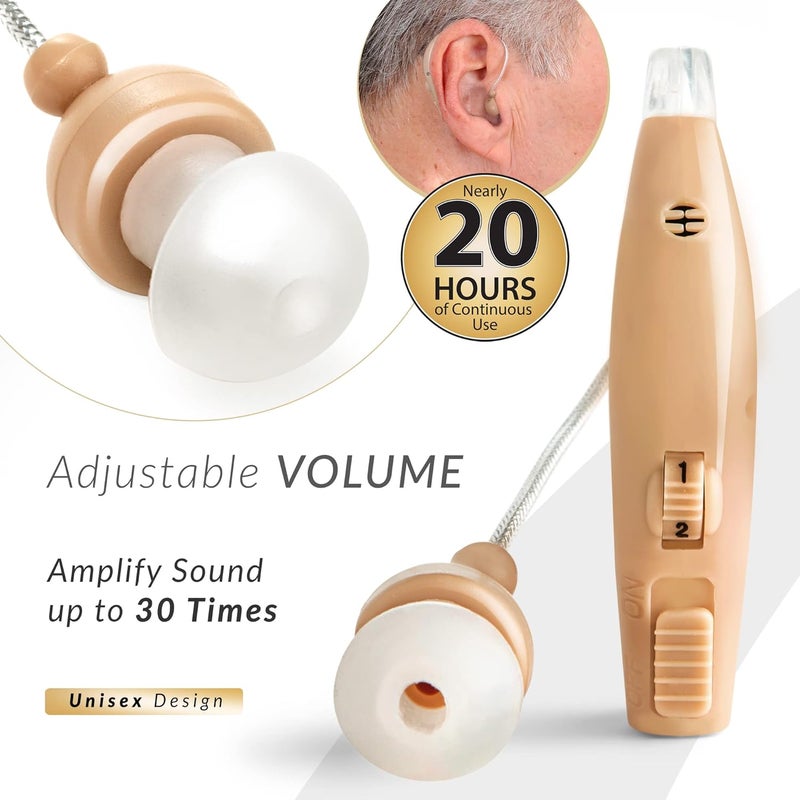 MSA 30X MSA PRO Sound Amplifier, Amplifies Sound by 30 Times, Up to 20 Hours Continuous Use, Lightweight, Nearly Invisible, Adjustable Volume, Fast Charging, Nude, 1ct - Image 5